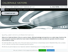 Tablet Screenshot of caldervalemotors.co.uk